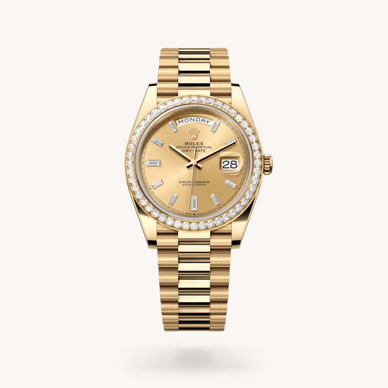 Rolex Day-Date 40 en Or Everose 18 ct M228235-0055 chez Boutique Rolex Genève