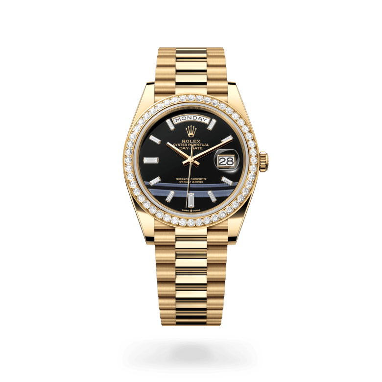 Rolex Day-Date 40 Oyster, 40 mm, sarı altın ve pırlanta M228348RBR-0039