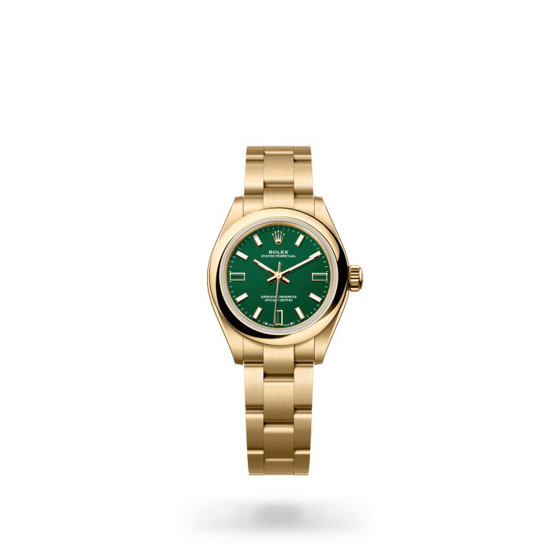 Rolex Oyster Perpetual 28 Oyster, 28 mm, sarı altın M276208-0002