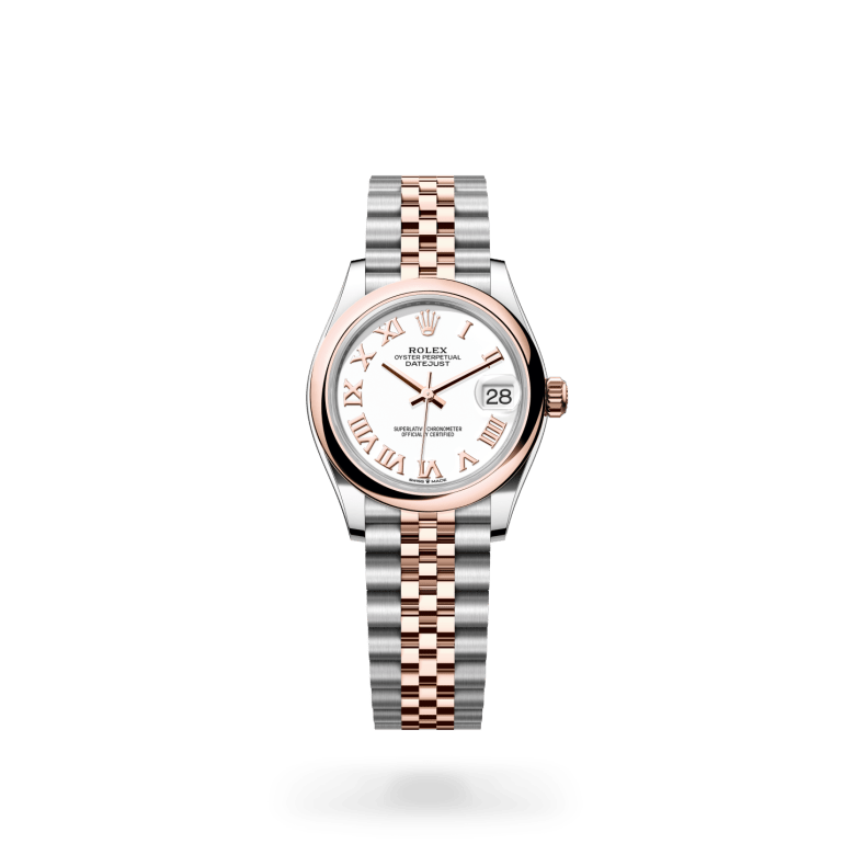 Rolex Datejust 31 Oyster, 31 mm, Oystersteel çelik ve Everose altın M278241-0002