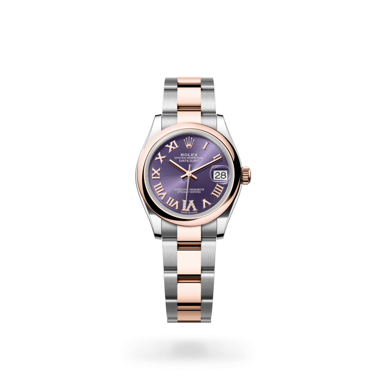 Rolex Datejust 31 Oyster, 31 mm, Oystersteel çelik ve Everose altın M278241-0019