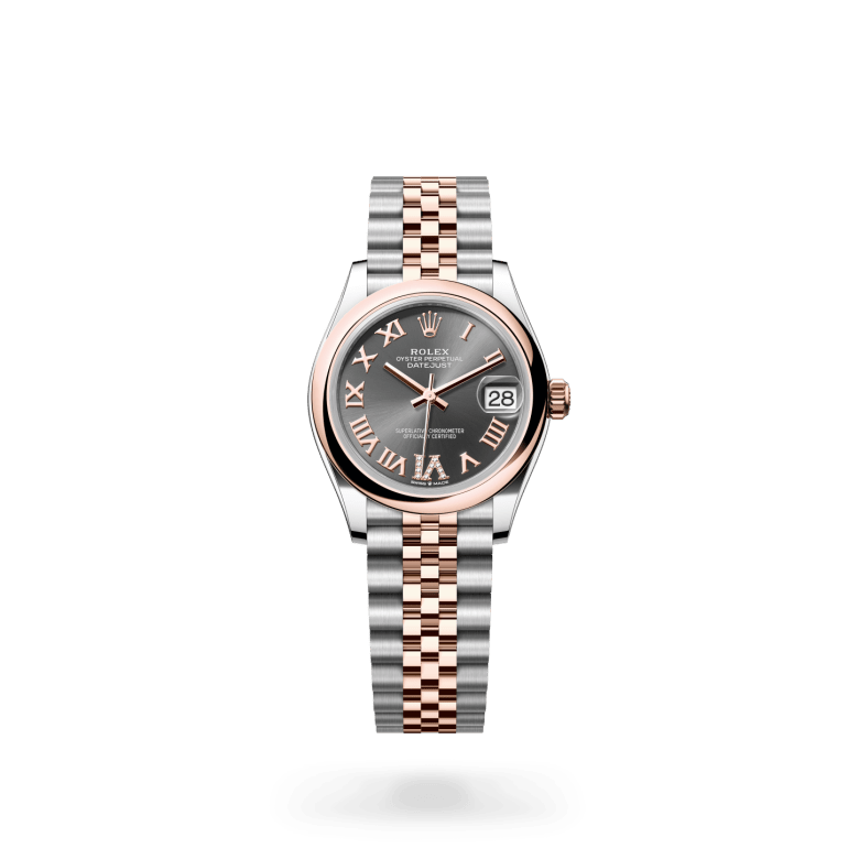 Rolex Datejust 31 Oyster, 31 mm, Oystersteel çelik ve Everose altın M278241-0030