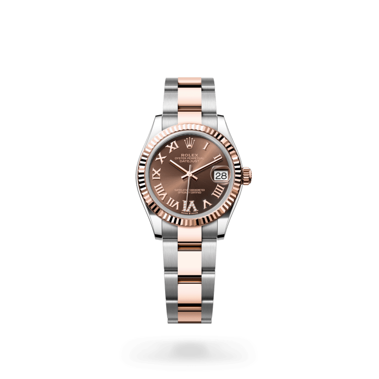 Rolex Datejust 31 Oyster, 31 mm, Oystersteel çelik ve Everose altın M278271-0003
