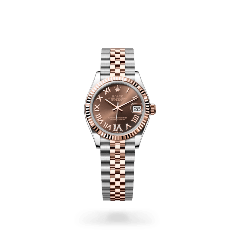 Rolex Datejust 31 Oyster, 31 mm, Oystersteel çelik ve Everose altın M278271-0004