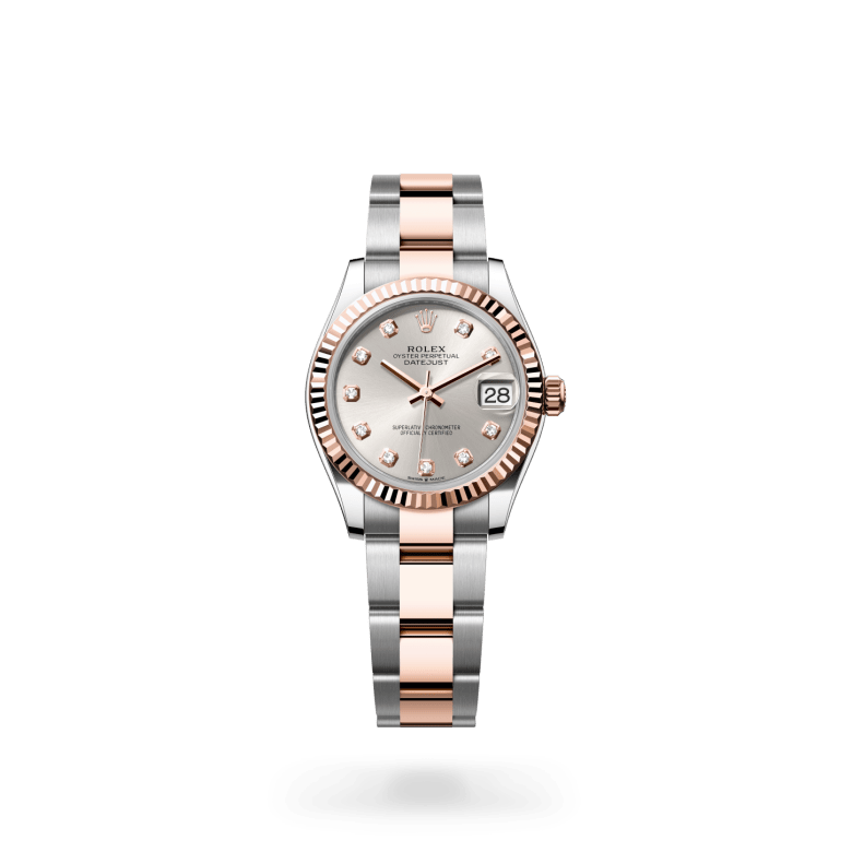 Rolex Datejust 31 Oyster, 31 mm, Oystersteel çelik ve Everose altın M278271-0015