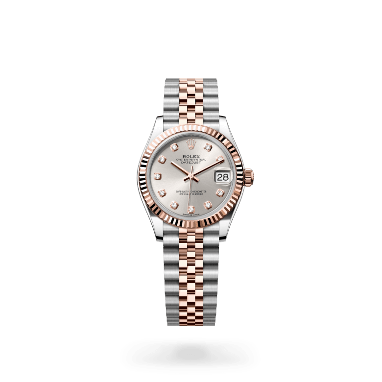 Rolex Datejust 31 Oyster, 31 mm, Oystersteel çelik ve Everose altın M278271-0016