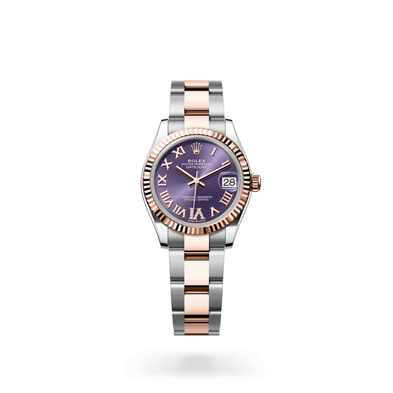 Rolex Datejust 31 Oyster, 31 mm, Oystersteel çelik ve Everose altın M278271-0019
