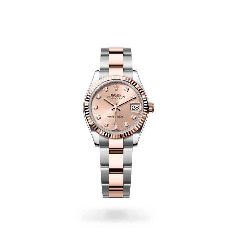 Rolex Datejust 31 Oyster, 31 mm, Oystersteel çelik ve Everose altın M278271-0023