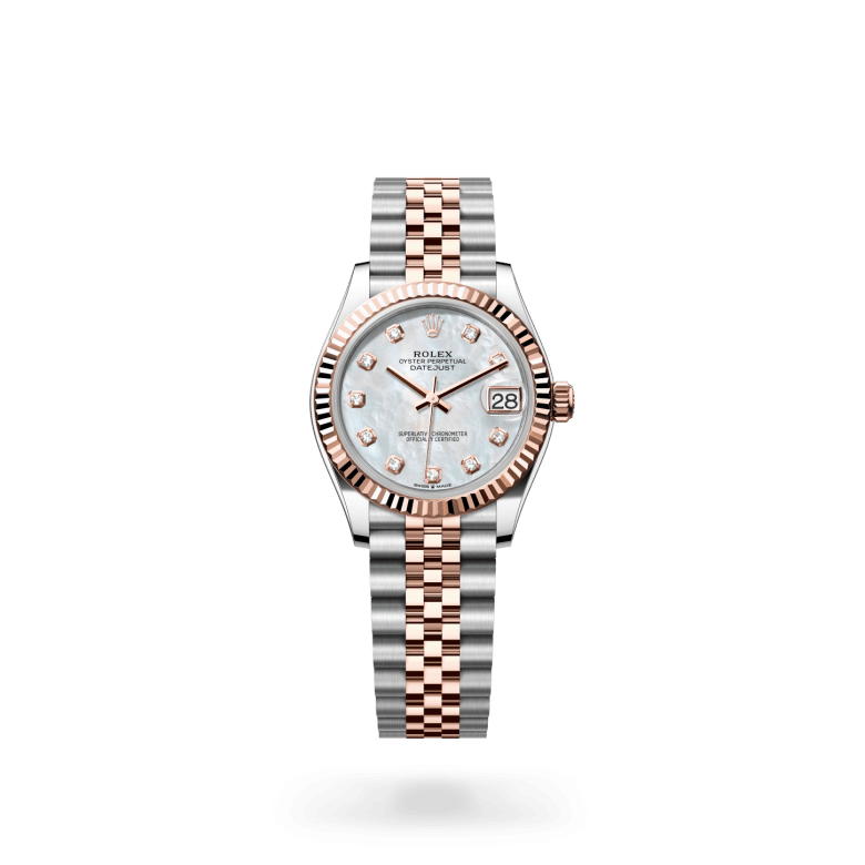 Rolex Datejust 31 Oyster, 31 mm, Oystersteel çelik ve Everose altın M278271-0026