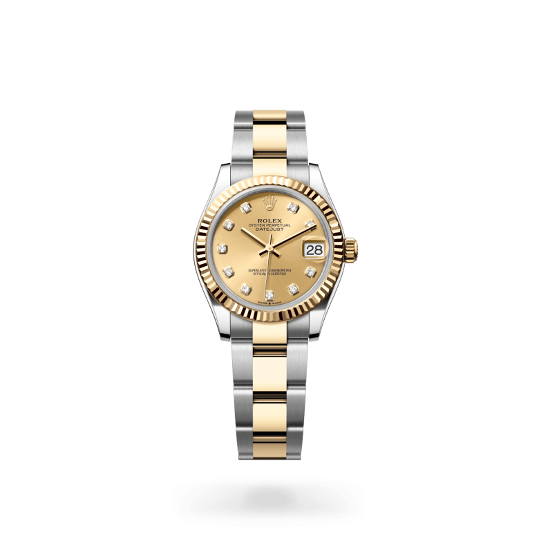 Rolex Datejust 31 Oyster, 31 mm, Oystersteel çelik ve sarı altın M278273-0025