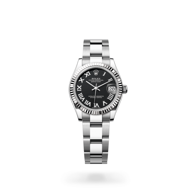 Rolex Datejust 31 Oyster, 31 mm, Oystersteel çelik ve beyaz altın M278274-0001