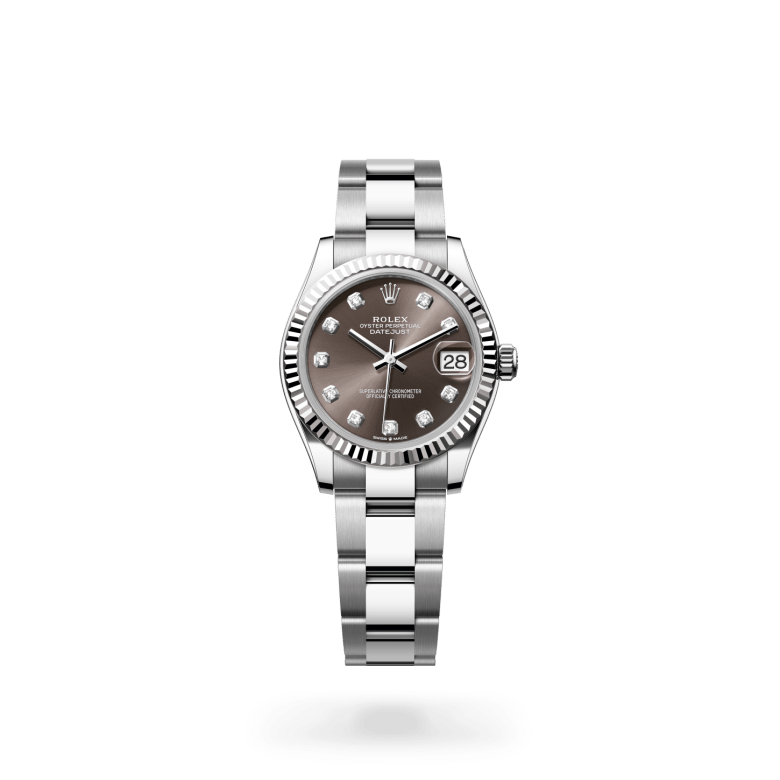 Rolex Datejust 31 Oyster, 31 mm, Oystersteel çelik ve beyaz altın M278274-0007