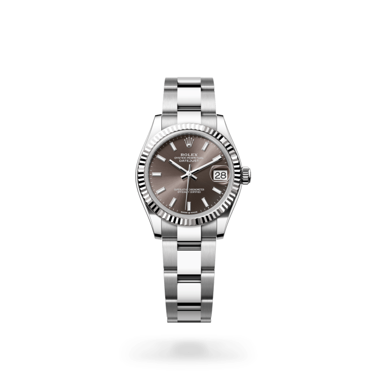 Rolex Datejust 31 Oyster, 31 mm, Oystersteel çelik ve beyaz altın M278274-0015