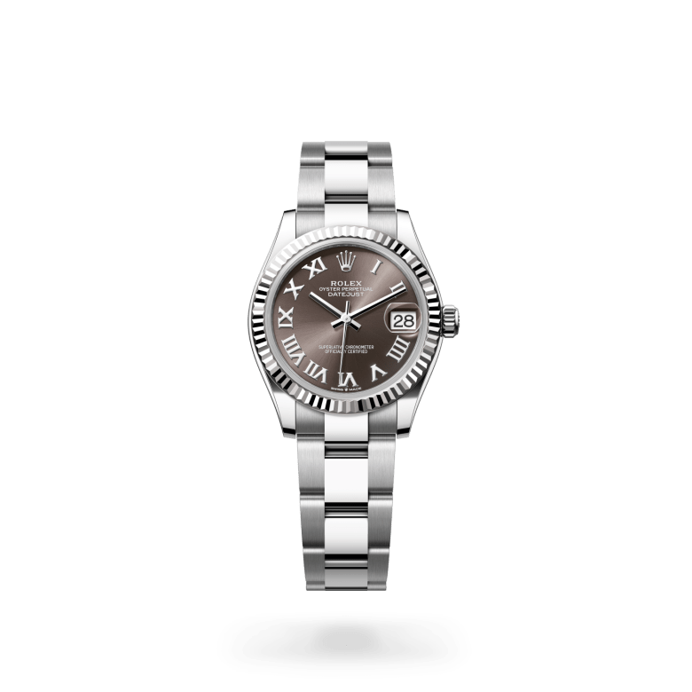 Rolex Datejust 31 Oyster, 31 mm, Oystersteel çelik ve beyaz altın M278274-0021
