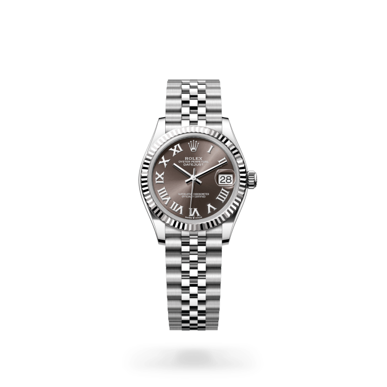 Rolex Datejust 31 Oyster, 31 mm, Oystersteel çelik ve beyaz altın M278274-0022