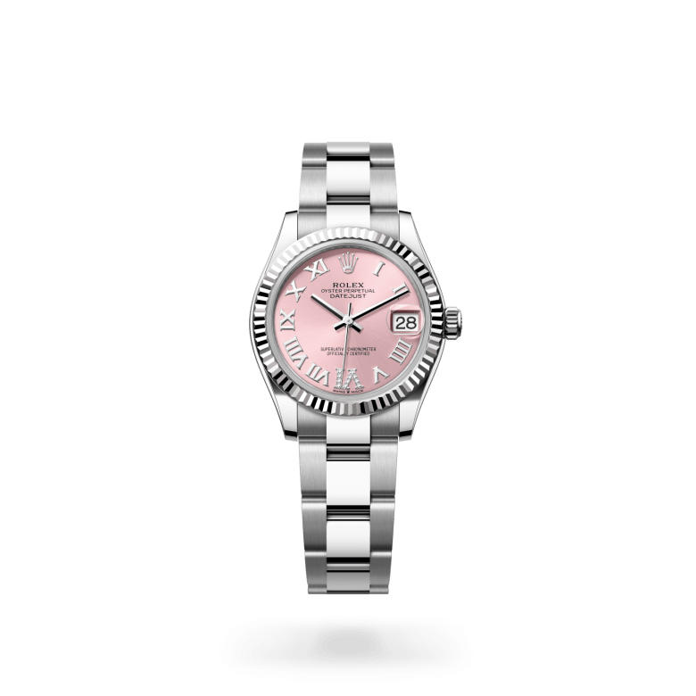 Rolex Datejust 31 Oyster, 31 mm, Oystersteel çelik ve beyaz altın M278274-0023