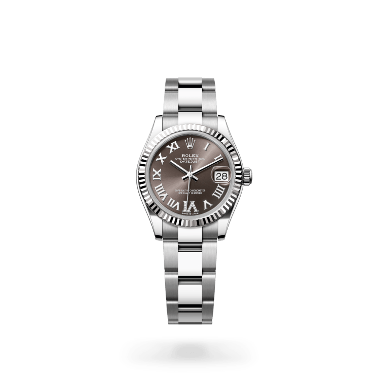 Rolex Datejust 31 Oyster, 31 mm, Oystersteel çelik ve beyaz altın M278274-0027