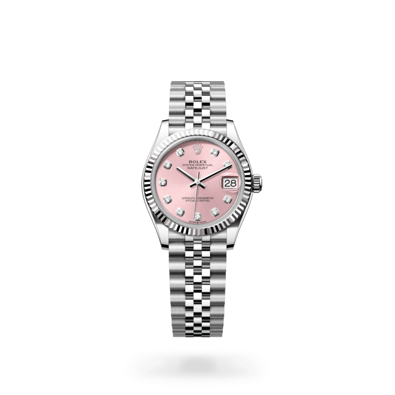 Rolex Datejust 31 Oyster, 31 mm, Oystersteel çelik ve beyaz altın M278274-0032