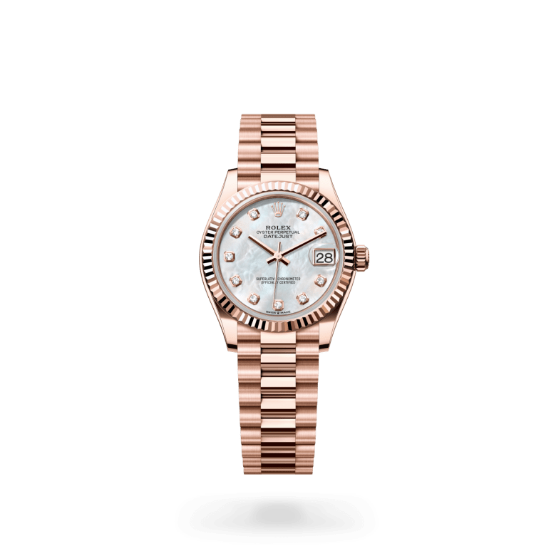 Rolex Datejust 31 Oyster, 31 mm, Everose altın M278275-0009