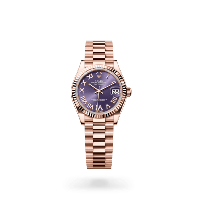 Rolex Datejust 31 Oyster, 31 mm, Everose altın M278275-0029
