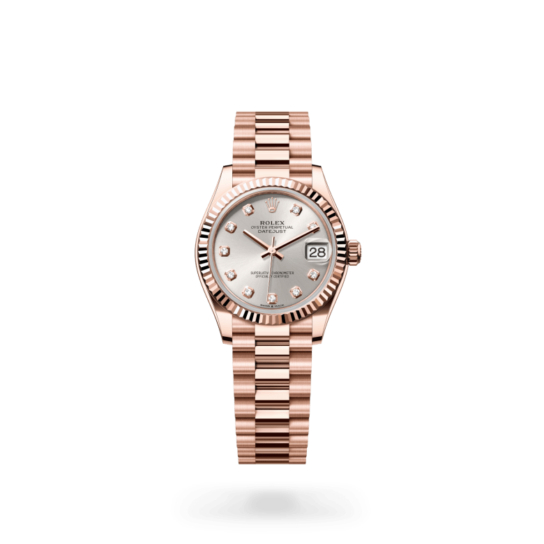 Rolex Datejust 31 Oyster, 31 mm, Everose altın M278275-0039