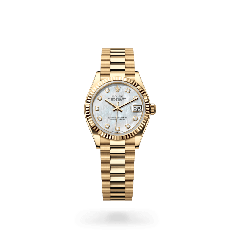 Rolex Datejust 31 Oyster, 31 mm, sarı altın M278278-0010