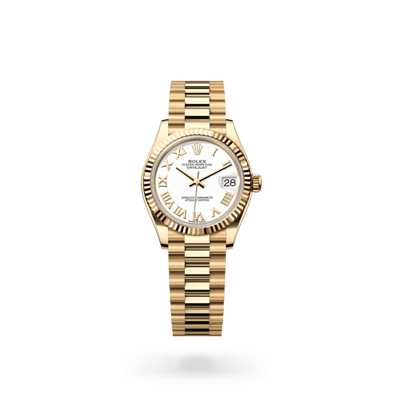 Rolex Datejust 31 Oyster, 31 mm, sarı altın M278278-0020