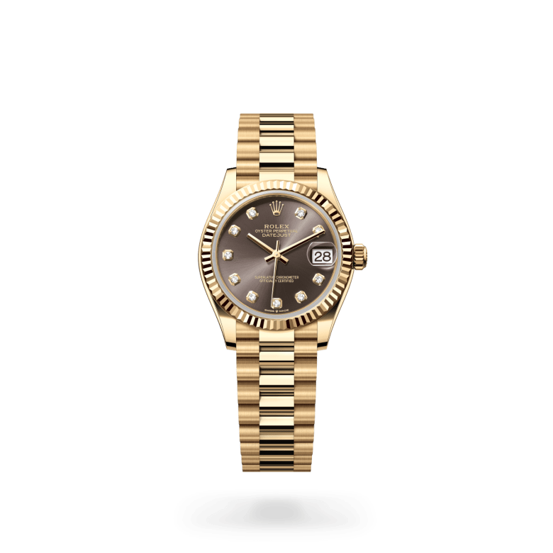 Rolex Datejust 31 Oyster, 31 mm, sarı altın M278278-0036