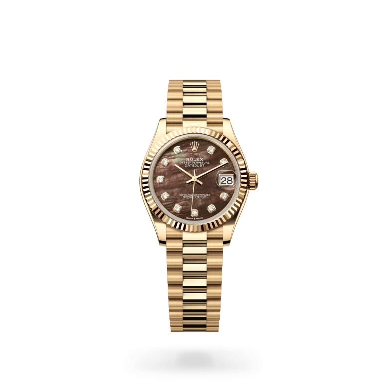 Rolex Datejust 31 Oyster, 31 mm, sarı altın M278278-0038