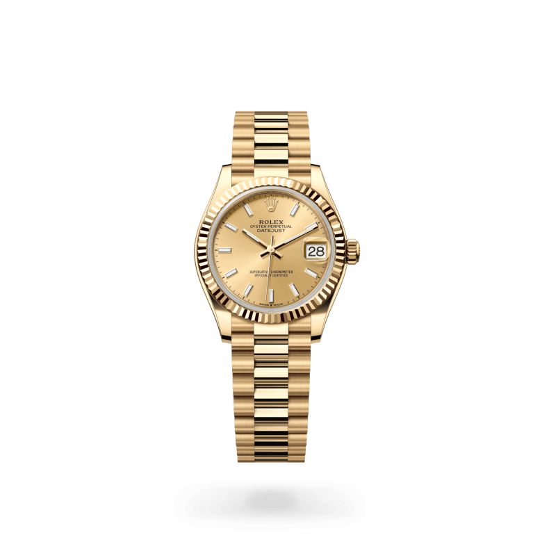 Rolex Datejust 31 Oyster, 31 mm, sarı altın M278278-0040