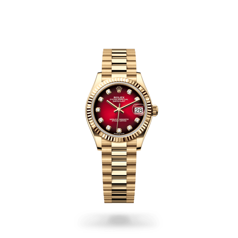 Rolex Datejust 31 Oyster, 31 mm, sarı altın M278278-0049