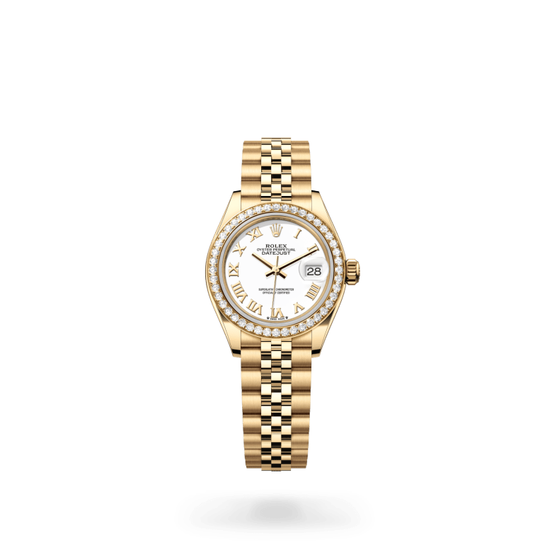 Rolex Lady-Datejust Oyster, 28 mm, sarı altın ve pırlanta M279138RBR-0032