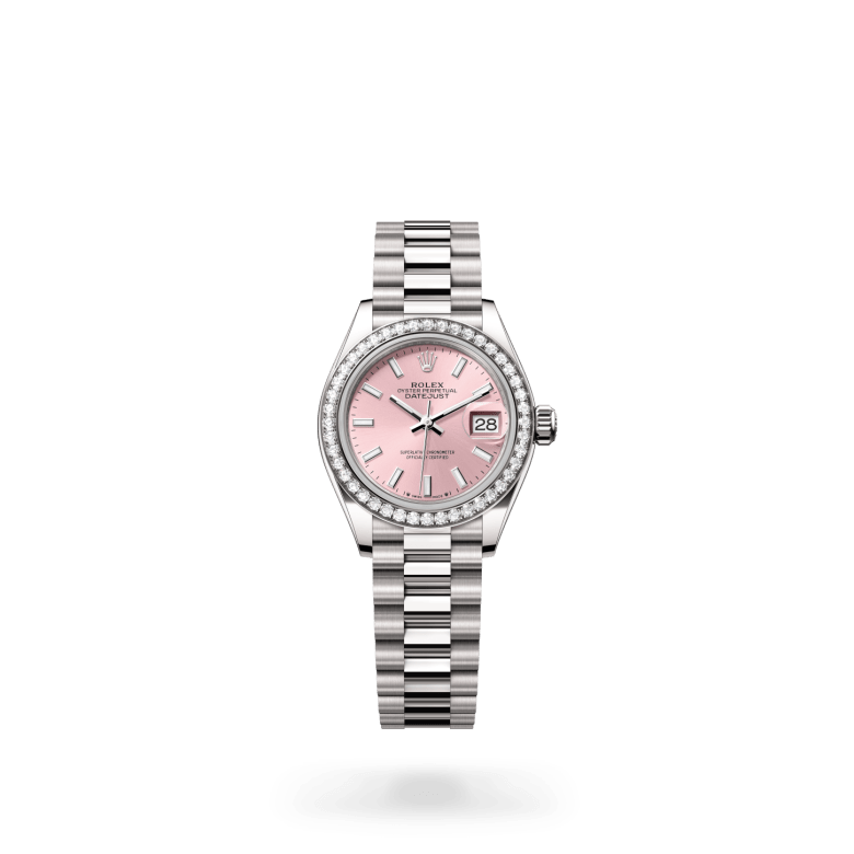 Rolex Lady-Datejust Oyster, 28 mm, beyaz altın ve pırlanta M279139RBR-0004