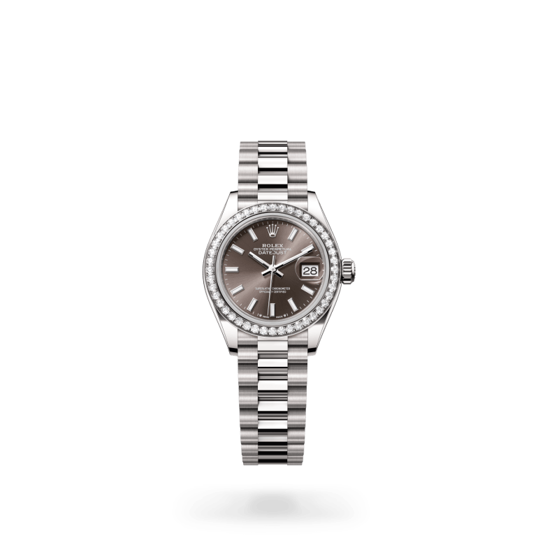 Rolex Lady-Datejust Oyster, 28 mm, beyaz altın ve pırlanta M279139RBR-0009