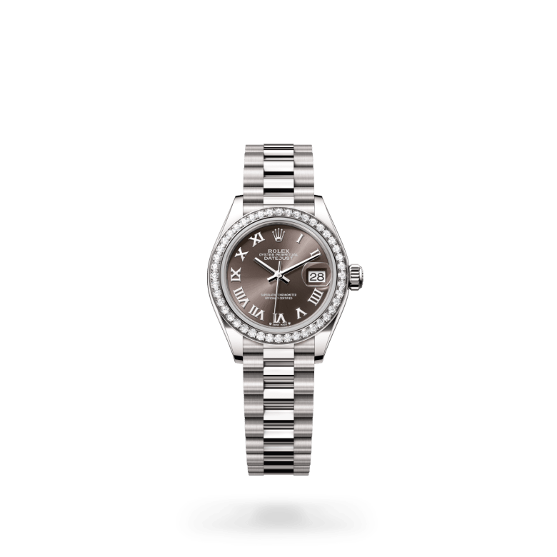 Rolex Lady-Datejust Oyster, 28 mm, beyaz altın ve pırlanta M279139RBR-0010