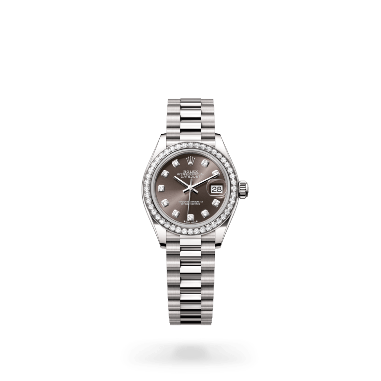 Rolex Lady-Datejust Oyster, 28 mm, beyaz altın ve pırlanta M279139RBR-0011