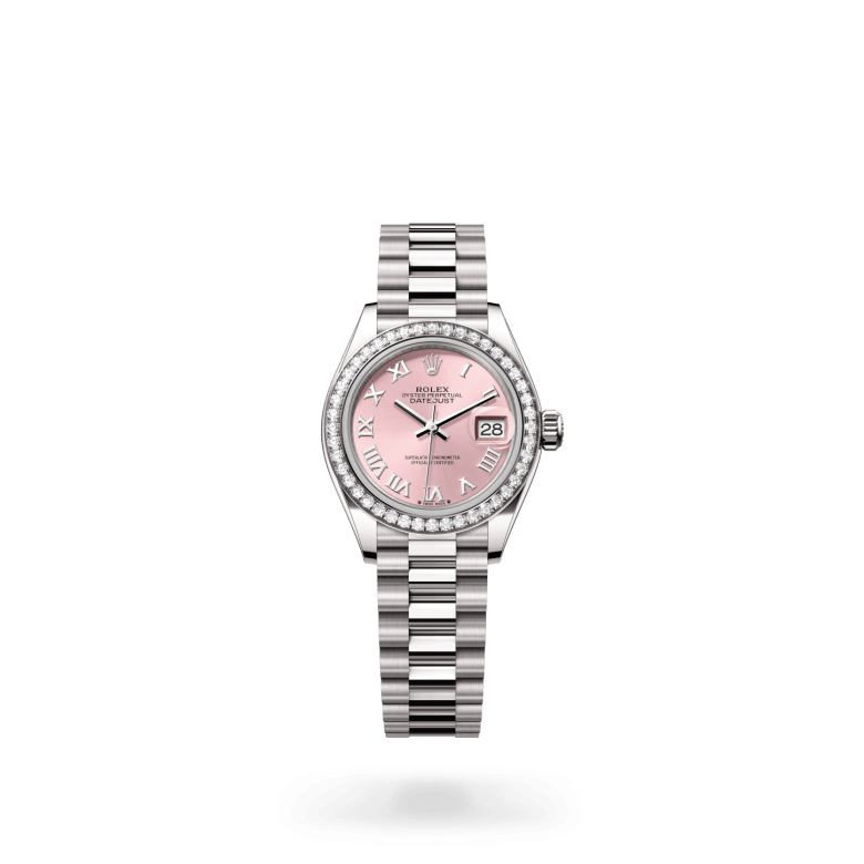 Rolex Lady-Datejust Oyster, 28 mm, beyaz altın ve pırlanta M279139RBR-0012