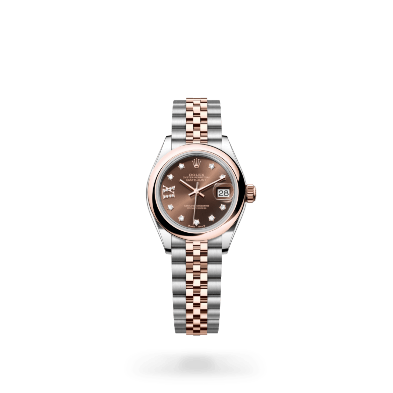 Rolex Lady-Datejust Oyster, 28 mm, Oystersteel çelik ve Everose altın M279161-0003