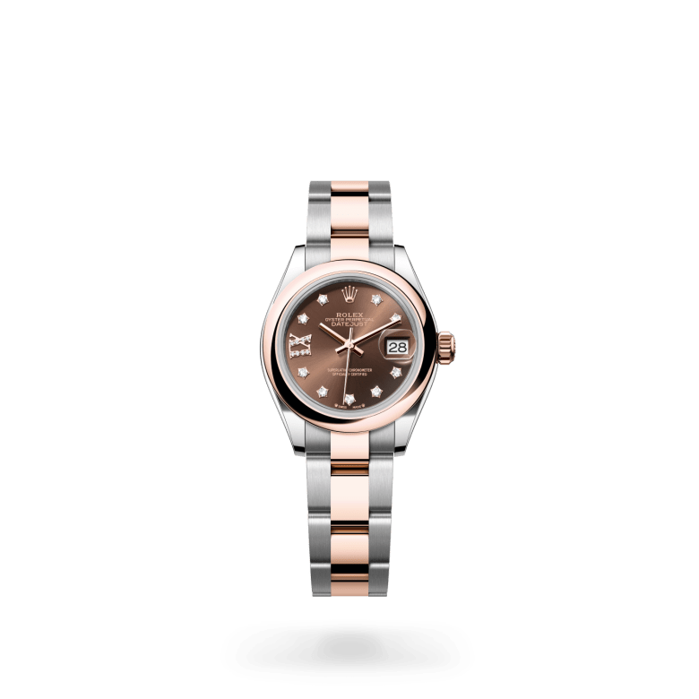 Rolex Lady-Datejust Oyster, 28 mm, Oystersteel çelik ve Everose altın M279161-0004