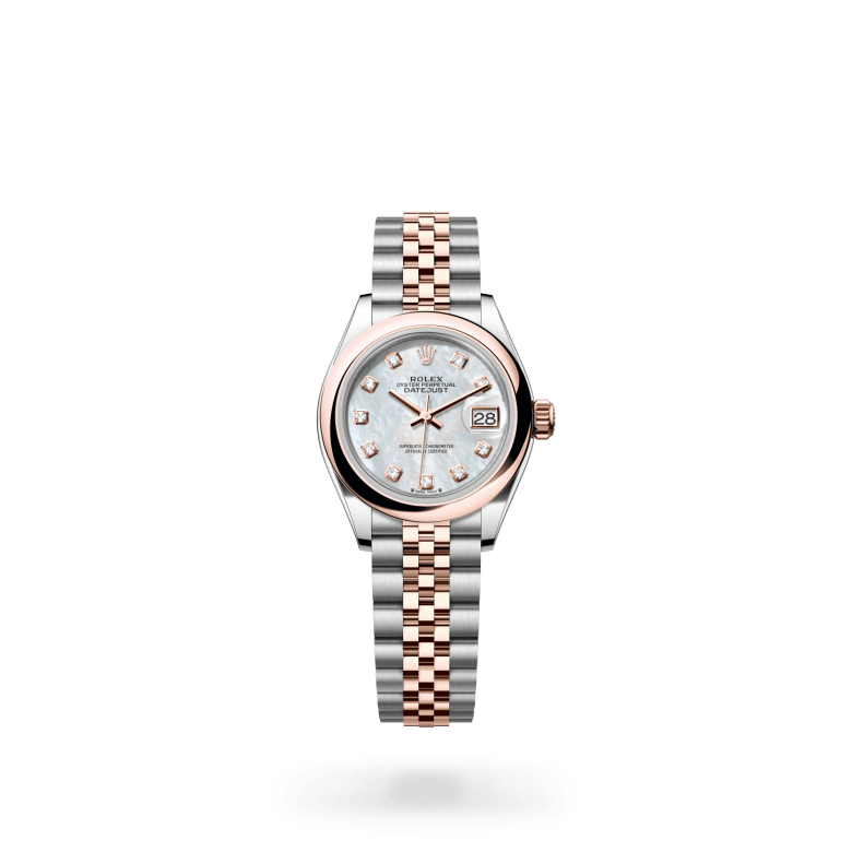 Rolex Lady-Datejust Oyster, 28 mm, Oystersteel çelik ve Everose altın M279161-0013