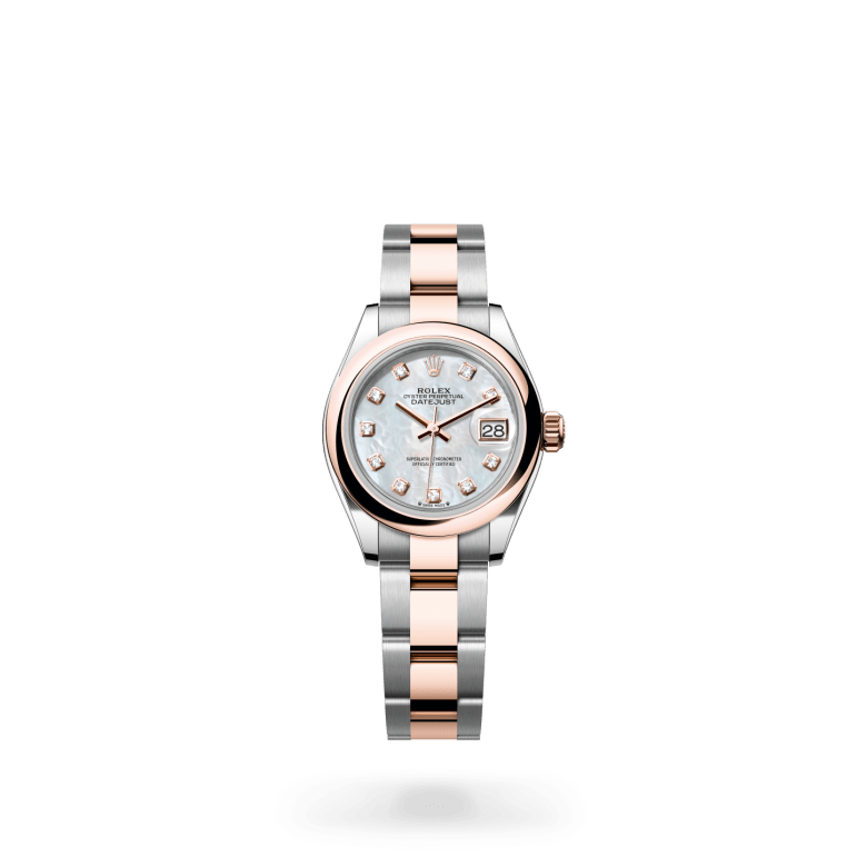 Rolex Lady-Datejust Oyster, 28 mm, Oystersteel çelik ve Everose altın M279161-0014