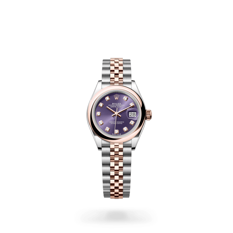 Rolex Lady-Datejust Oyster, 28 mm, Oystersteel çelik ve Everose altın M279161-0015