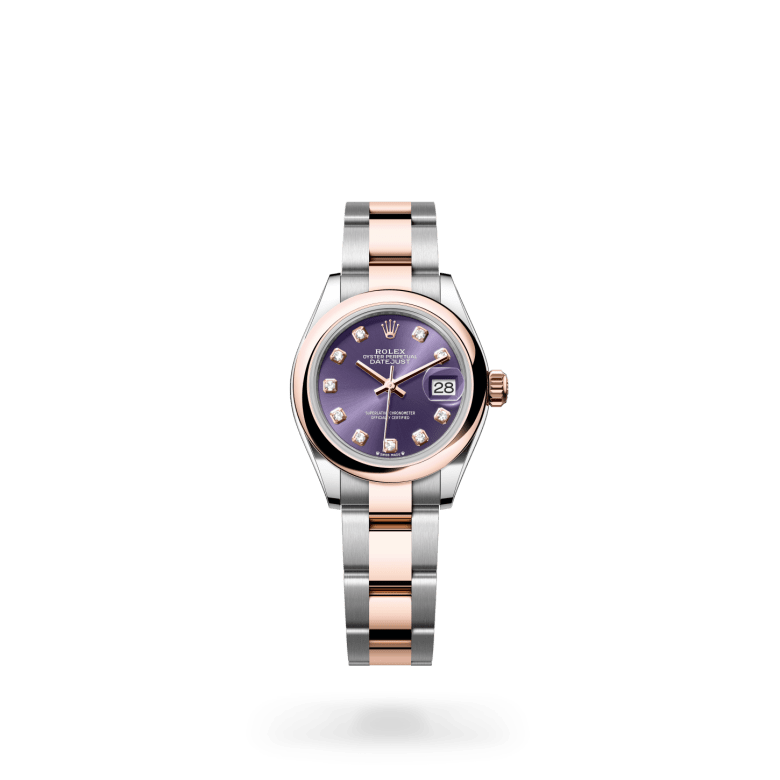 Rolex Lady-Datejust Oyster, 28 mm, Oystersteel çelik ve Everose altın M279161-0016