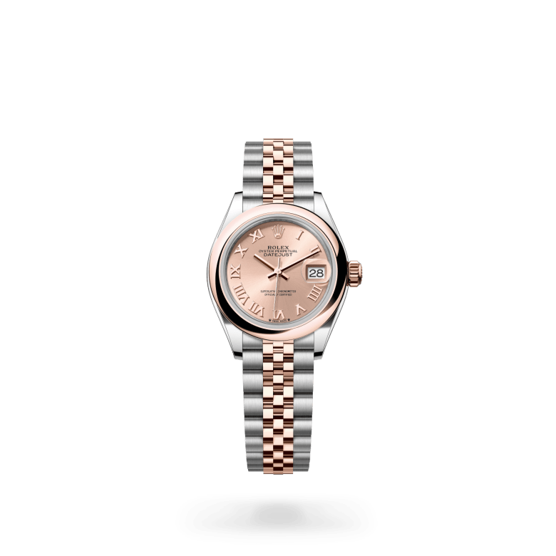 Rolex Lady-Datejust Oyster, 28 mm, Oystersteel çelik ve Everose altın M279161-0025