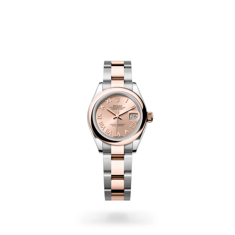 Rolex Lady-Datejust Oyster, 28 mm, Oystersteel çelik ve Everose altın M279161-0026