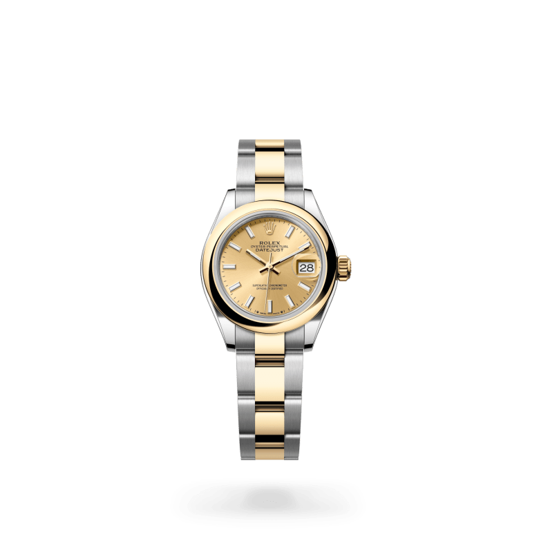 Rolex Lady-Datejust Oyster, 28 mm, Oystersteel çelik ve sarı altın M279163-0002