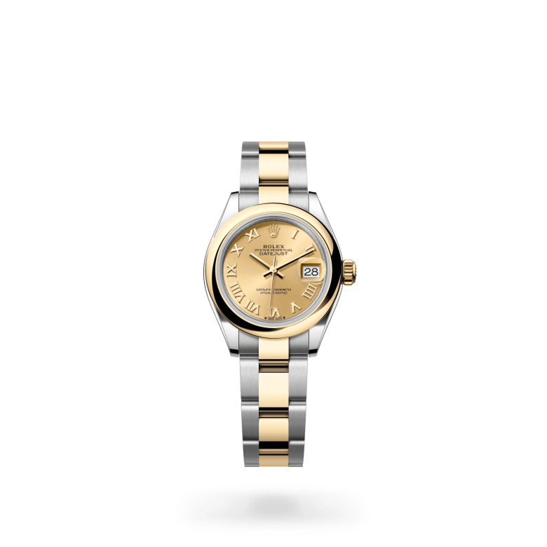 Rolex Lady-Datejust Oyster, 28 mm, Oystersteel çelik ve sarı altın M279163-0010