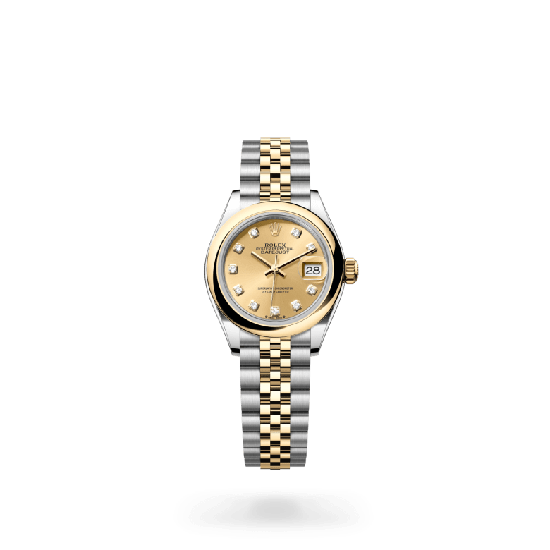 Rolex Lady-Datejust Oyster, 28 mm, Oystersteel çelik ve sarı altın M279163-0011