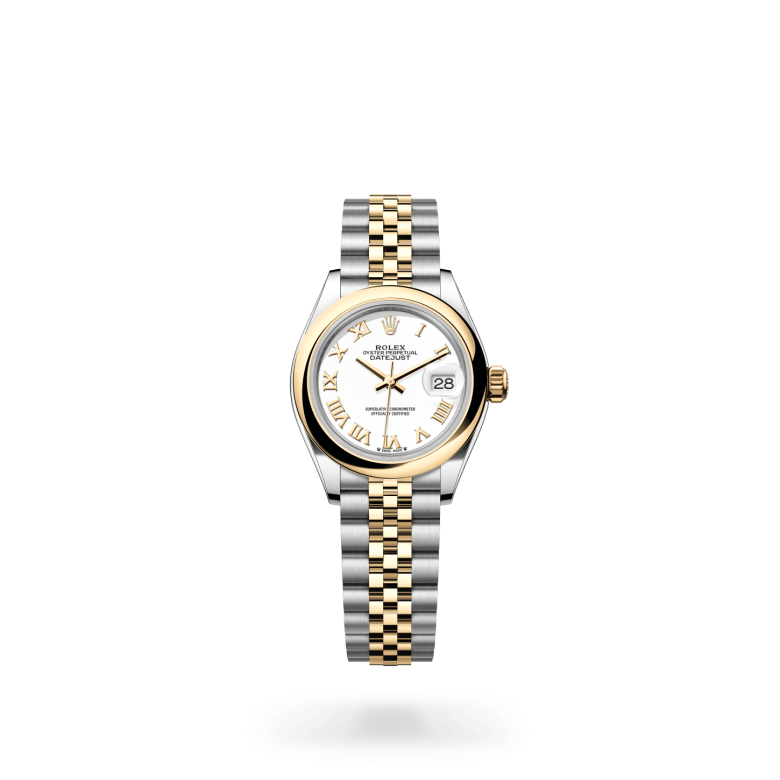 Rolex Lady-Datejust Oyster, 28 mm, Oystersteel çelik ve sarı altın M279163-0023