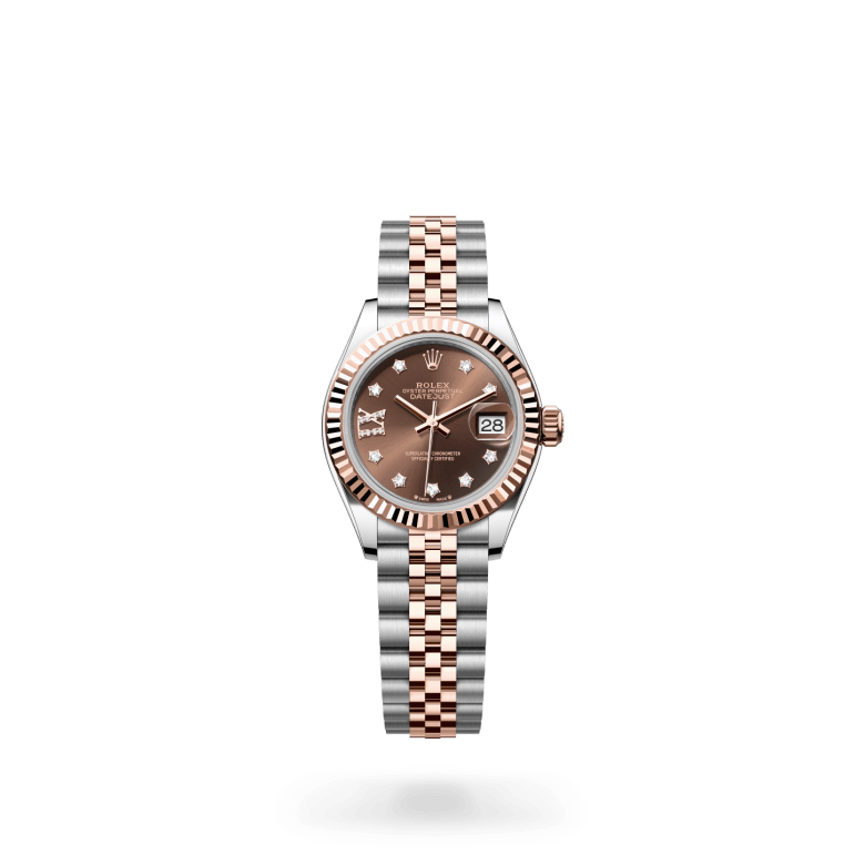 Rolex Lady-Datejust Oyster, 28 mm, Oystersteel çelik ve Everose altın M279171-0003